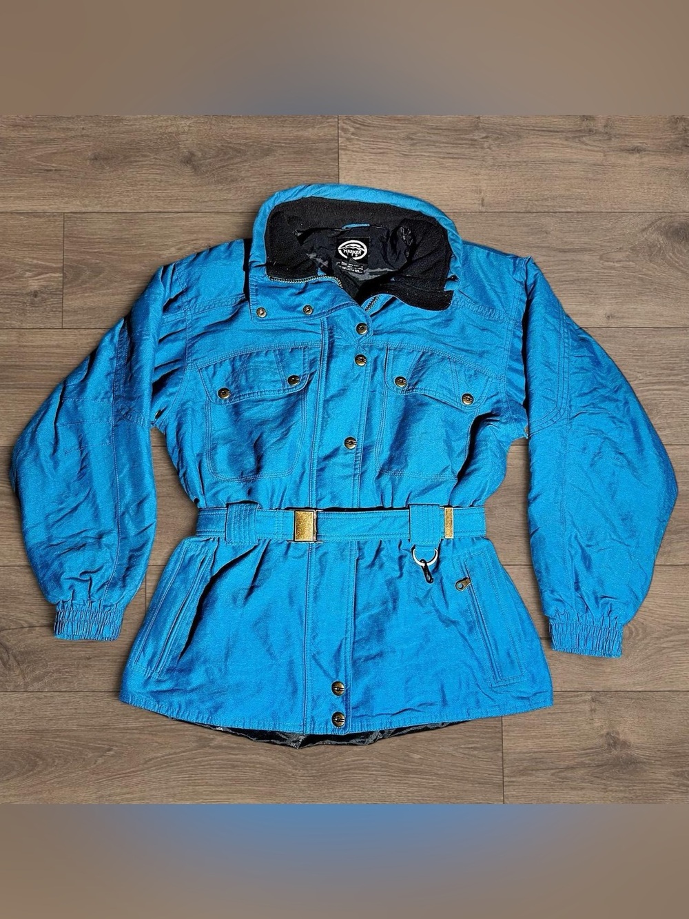 Marker Women's Bright Turquoise Ski Jacket with Belt